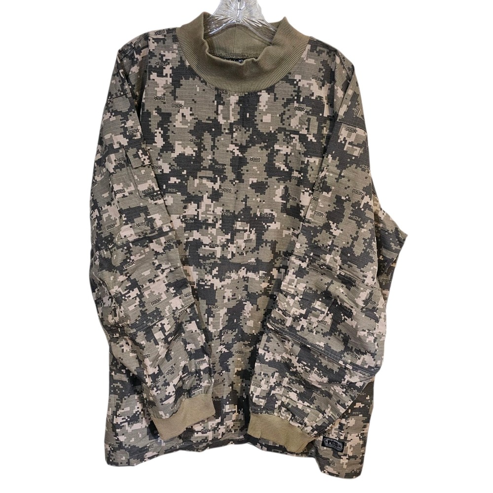 Pursuit Combat Systems Paintball Digital Camo Shirt Size XL Long Sleeve PCS